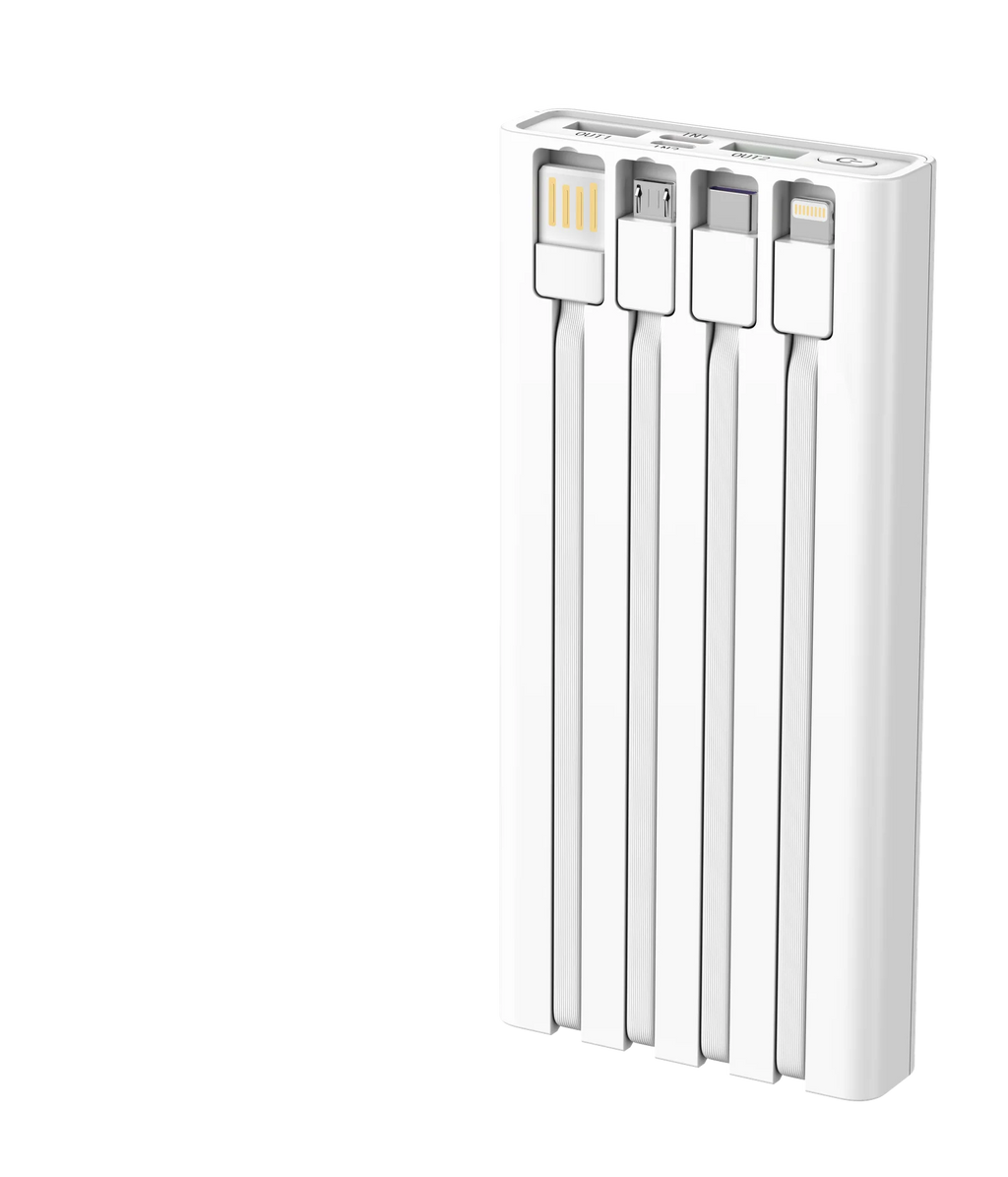 Batería externa portátil de carga rápida con cable de 10000 mAh con pantalla digital (PD22.5W) GL69781