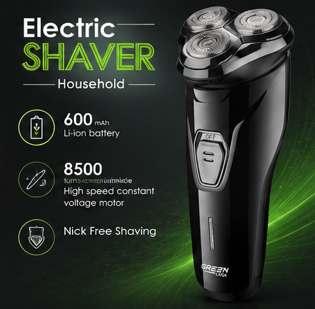 Afeitadora Eléctrica para Hombre 3 Cabezales | Máquina de Afeitar Facial Inalámbrica de Alta Precisión