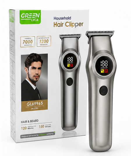 Cortadora de Pelo Profesional para Hombre GL69965 | Máquina Recortadora de Cabello y Barba 7000 RPM, 1200 mAh