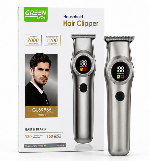 Cortadora de Pelo Profesional para Hombre GL69965 | Máquina Recortadora de Cabello y Barba 7000 RPM, 1200 mAh