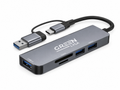 Hub USB-C 5 en 1 Green Lyca GL70023 – USB 3.0 + Lector SD/TF + Adaptador HDTV Dual 4K
