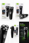 Afeitadora Eléctrica Recargable GL69971 – Triple Cabezal 360º USB | Corte Suave y Preciso